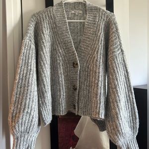 Madewell oversized sweater/cardigan, gray, Size M